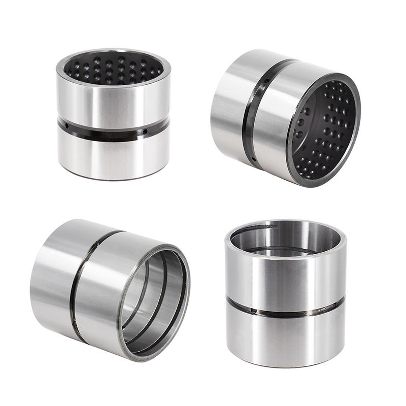 OEM Metric Steel Sleeve Bushings with Wear Resistance and Customized Size in Steel+Porous Bronze+PTFE