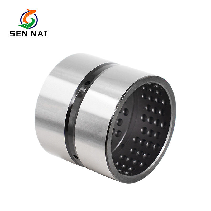 OEM Metric Steel Sleeve Bushings with Wear Resistance and Customized Size in Steel+Porous Bronze+PTFE