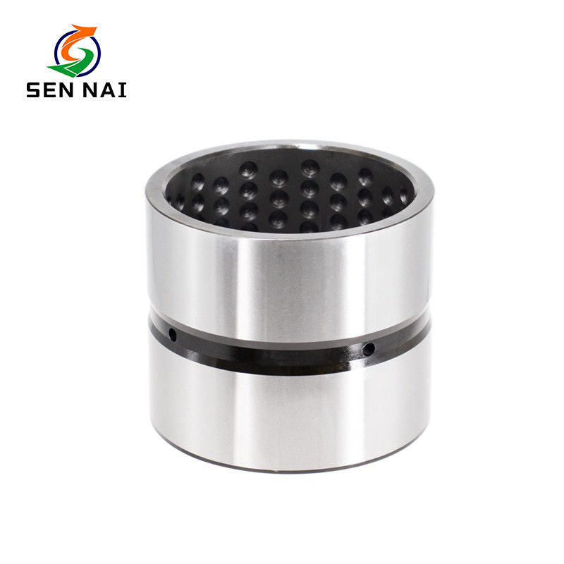 OEM Metric Steel Sleeve Bushings with Wear Resistance and Customized Size in Steel+Porous Bronze+PTFE